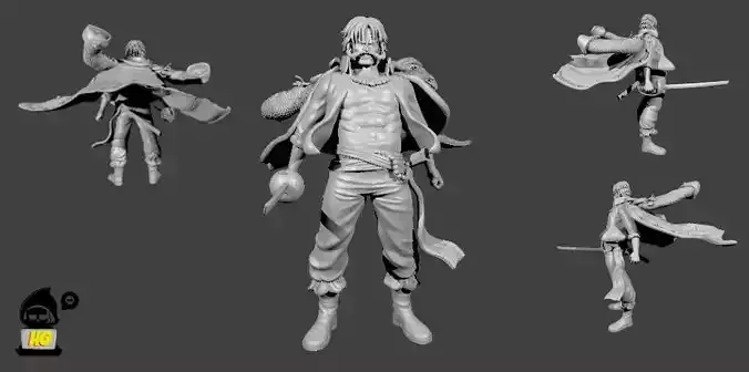 Gol D Roger - One piece 3D print model 3D print model
