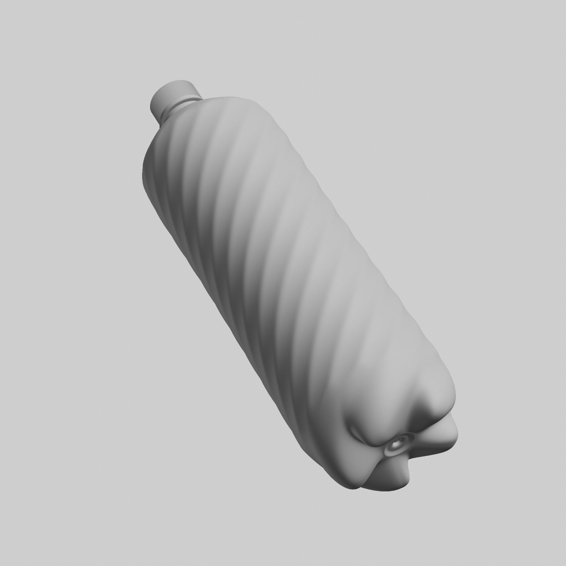 Generic Plastic Bottle 3D model_5