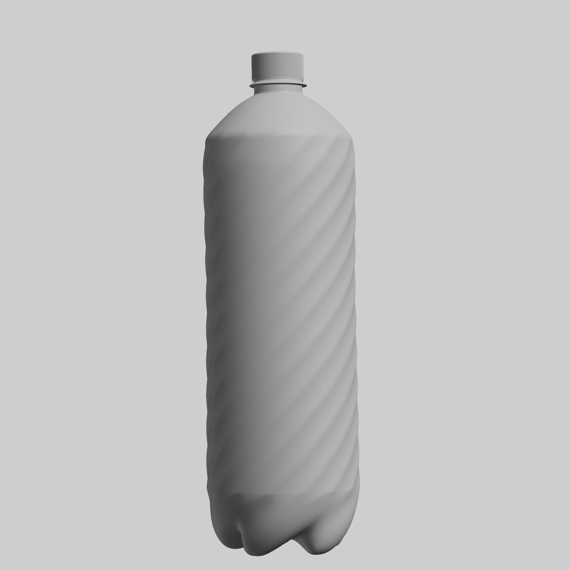 Generic Plastic Bottle 3D model_4