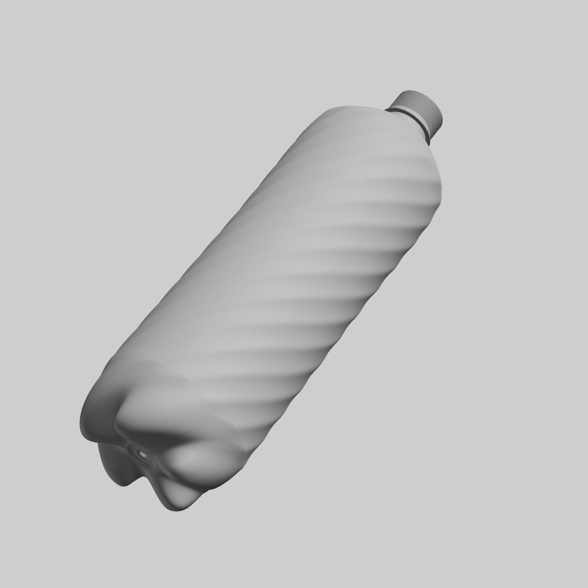 Generic Plastic Bottle 3D model_3