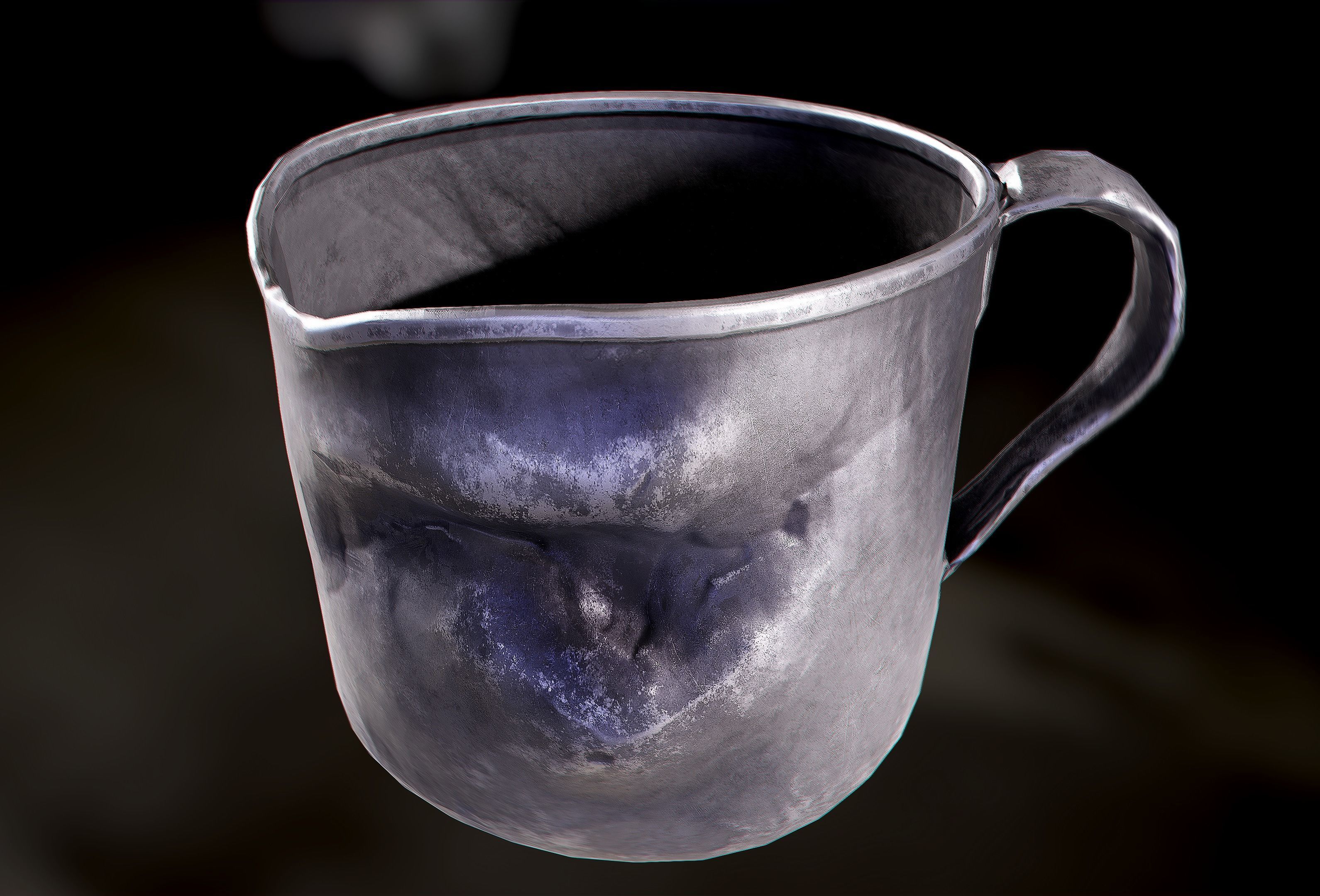 Old Cup Low-poly 3D model_2