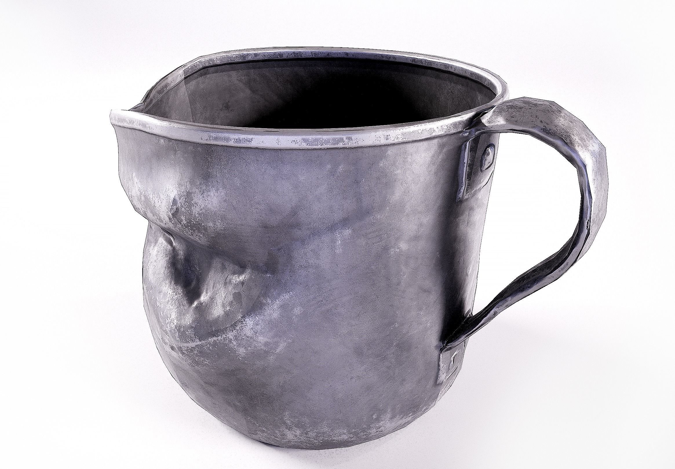 Old Cup Low-poly 3D model_6