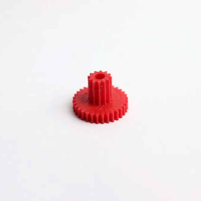 Double gear 12 - 32 teeth 3D print model_2