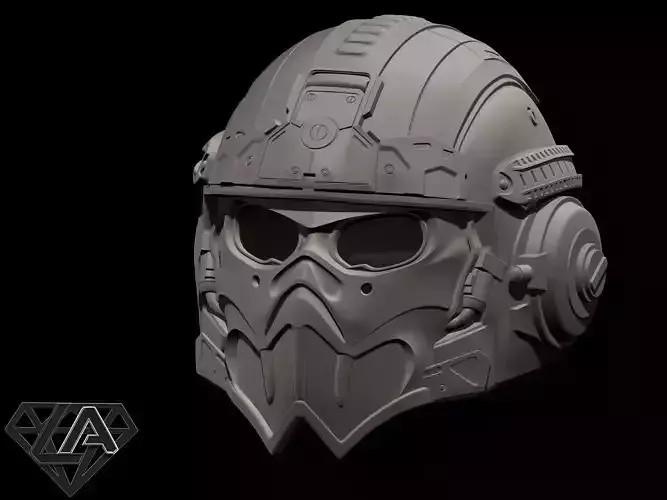 Tactic predator helmet 3D print model