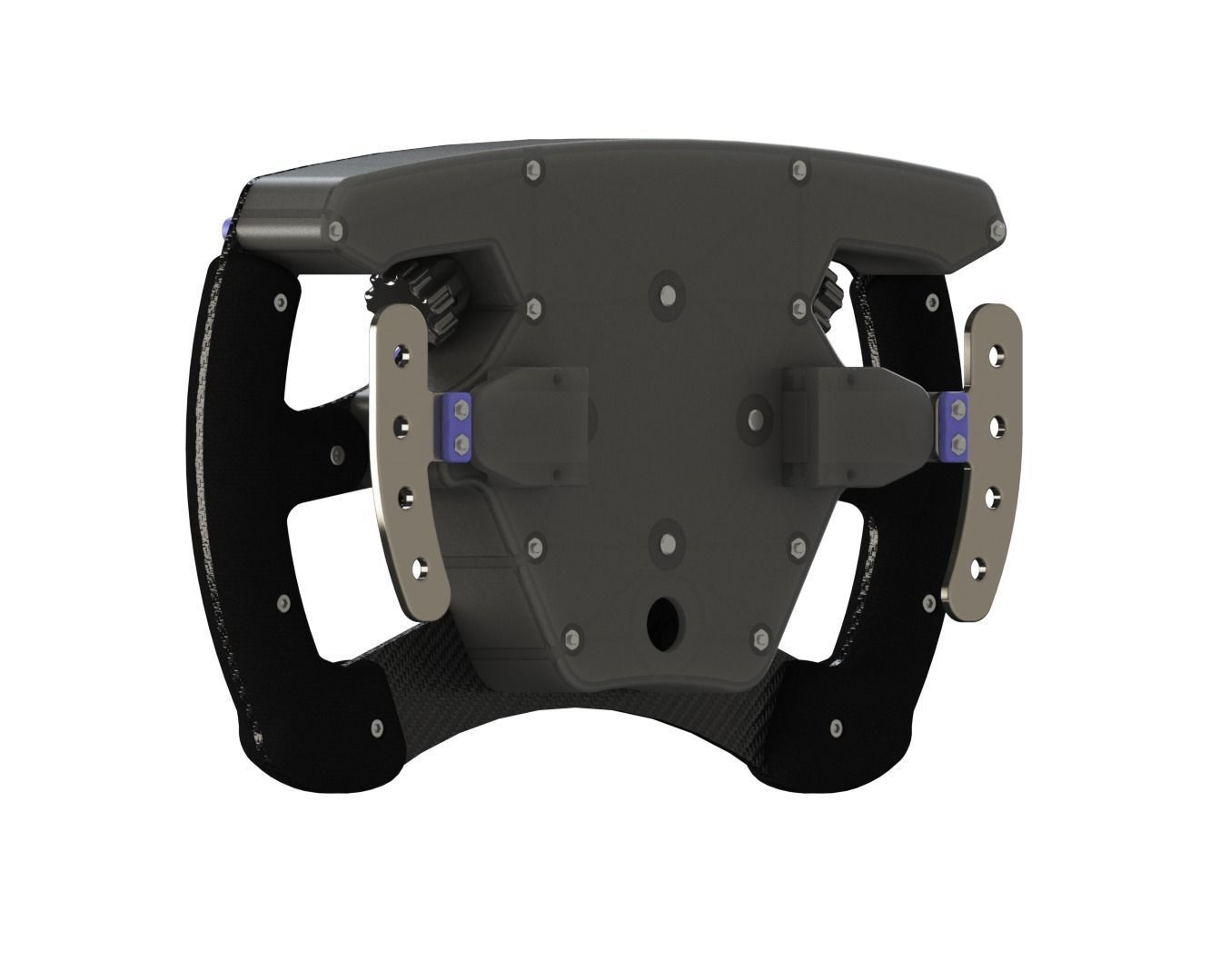 STEERING WHELL F1 TS 300MM Closed Ver 3D print model_3