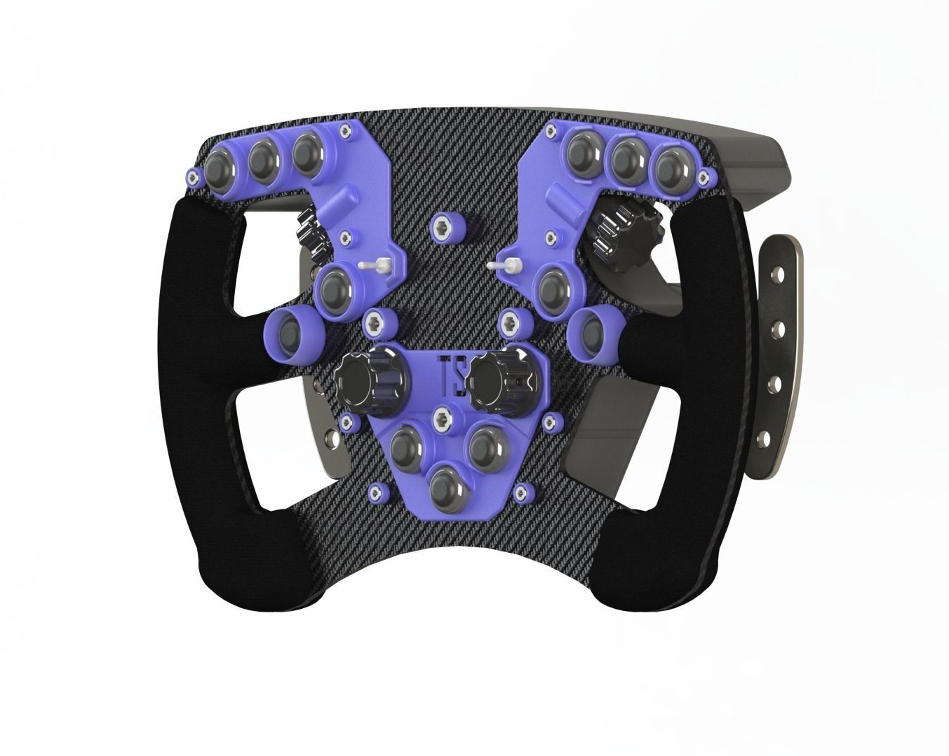 STEERING WHELL F1 TS 300MM Closed Ver 3D print model_1