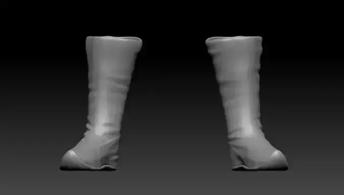 High-poly model Boots boot