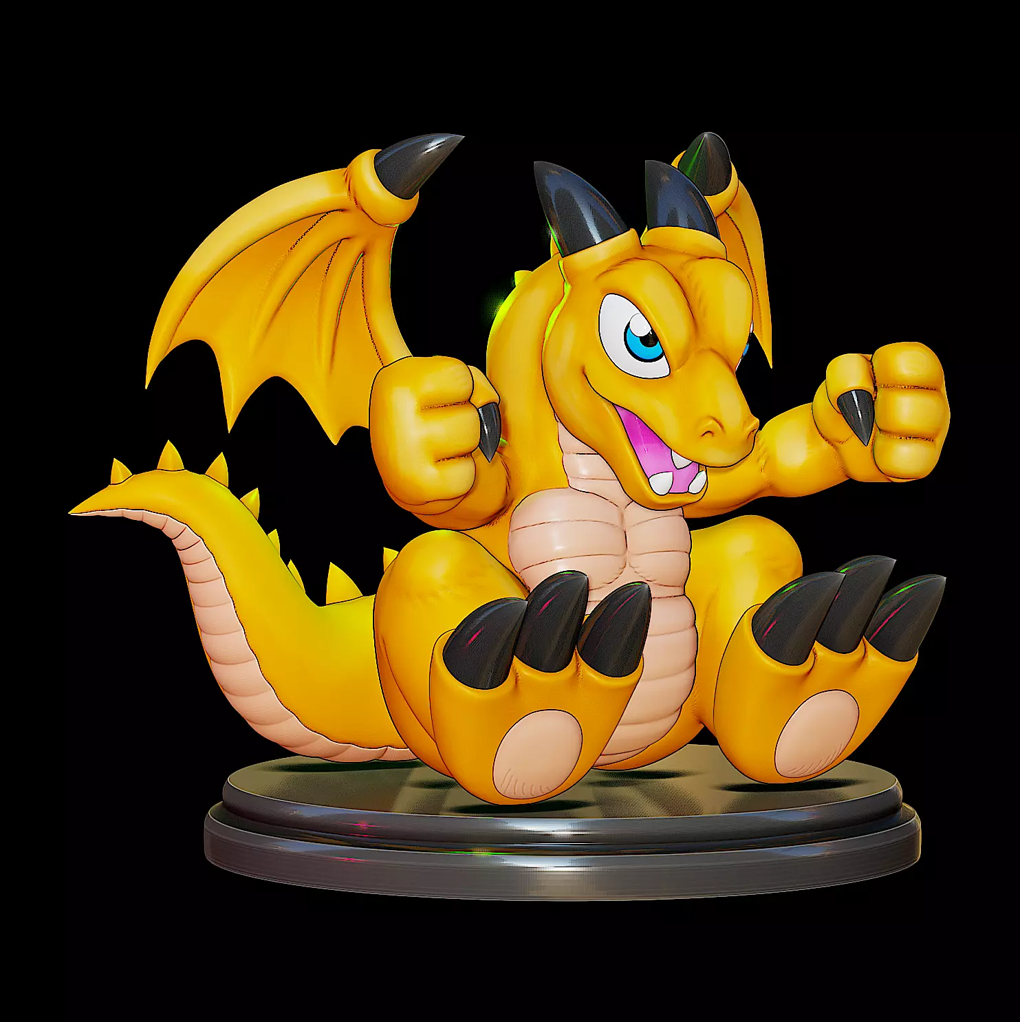 baby dragon figure - yugioh 3D print model