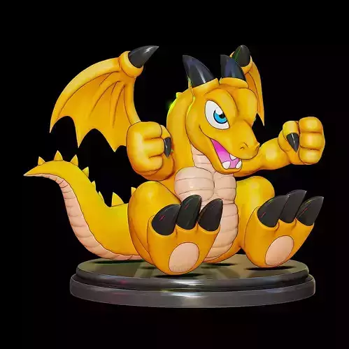 baby dragon figure - yugioh 3D print model