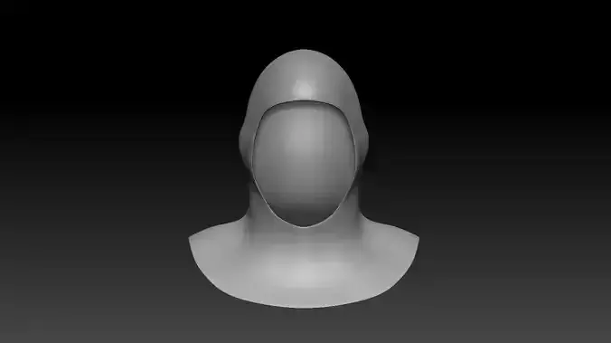 High-poly model Hood head