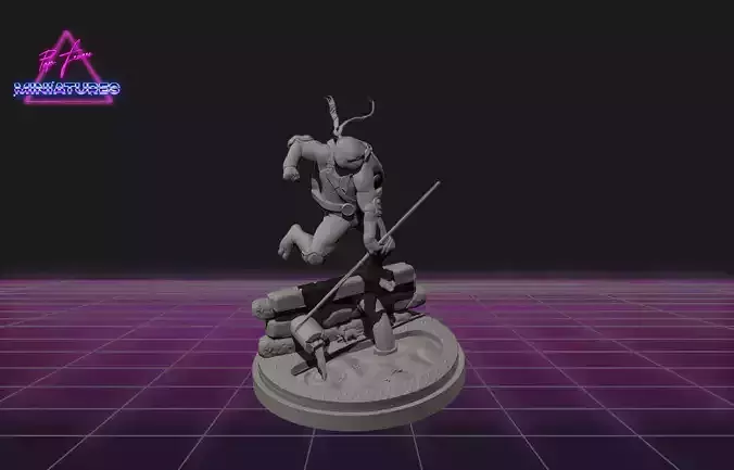 Donatello from TMNT 3D print model