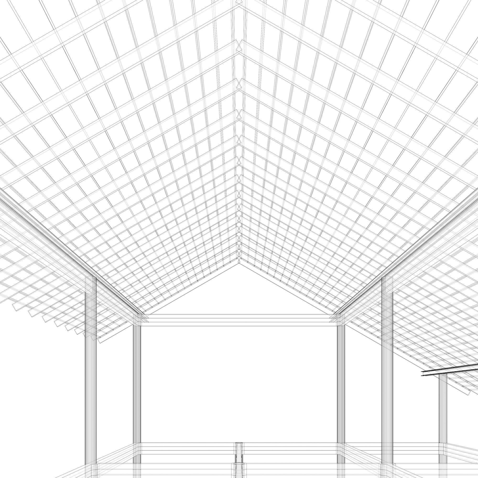 Tropical house structure 3D model_17