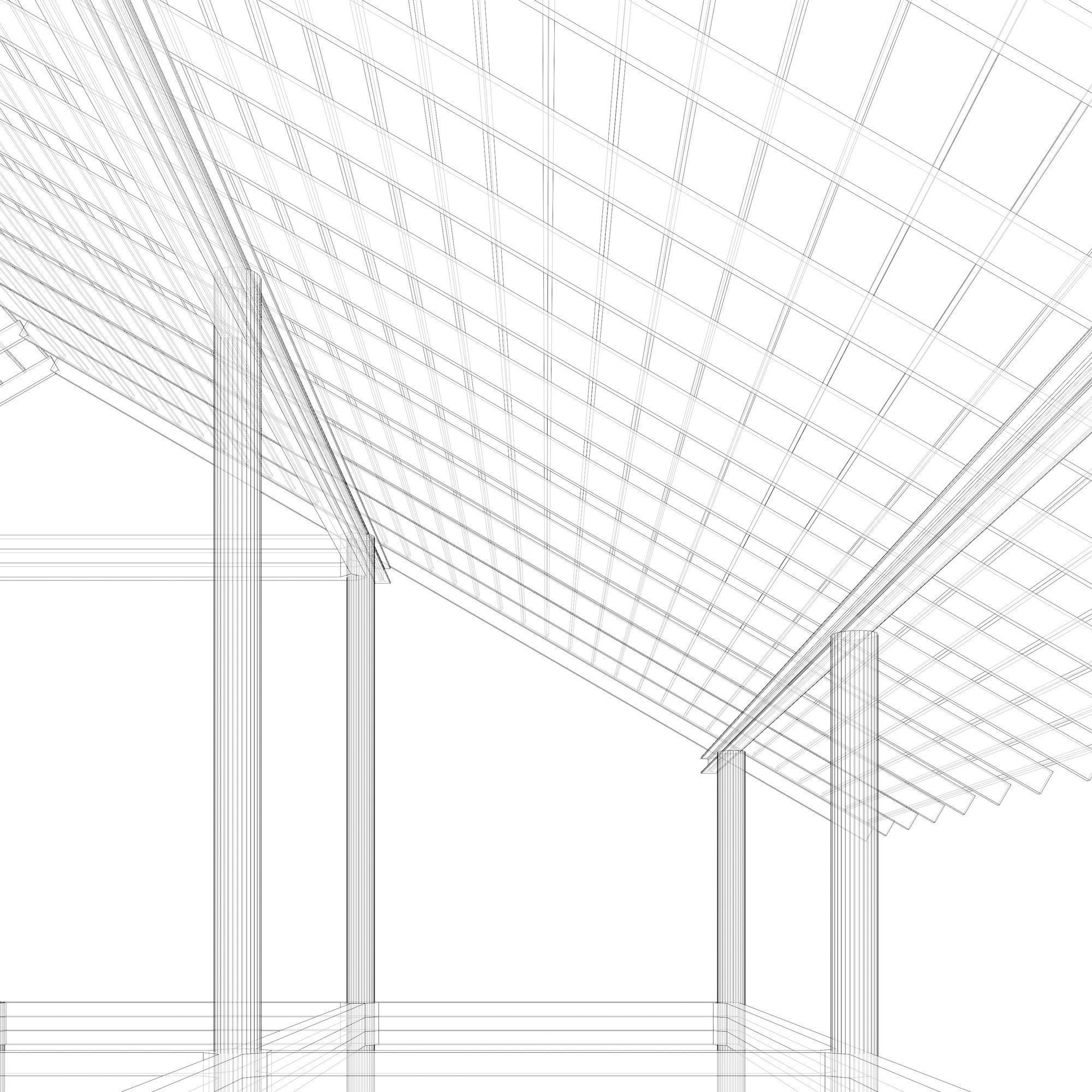 Tropical house structure 3D model_20