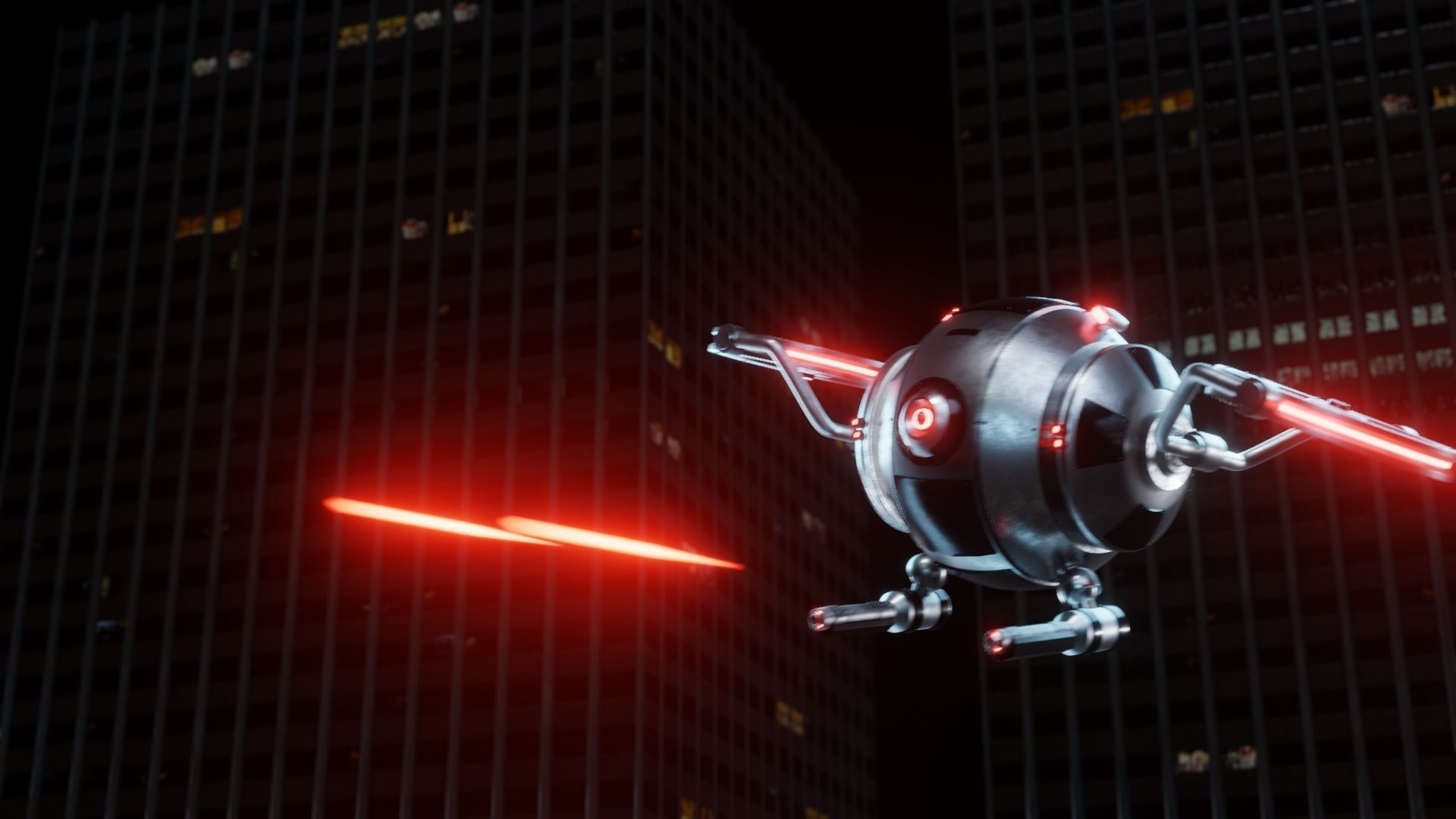 Sci-Fi Security Drone  Free 3D model_5