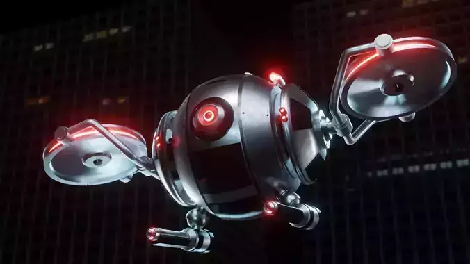 Sci-Fi Security Drone 