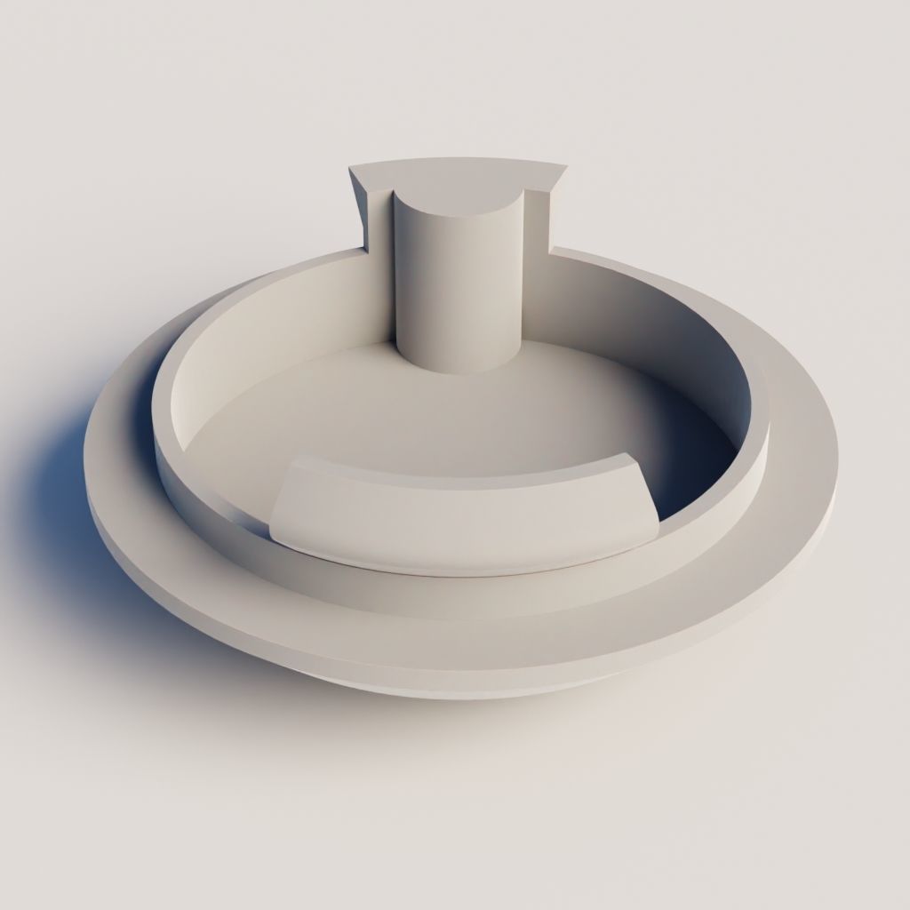 Towing eye cover Smart ForTwo 3D print model_2