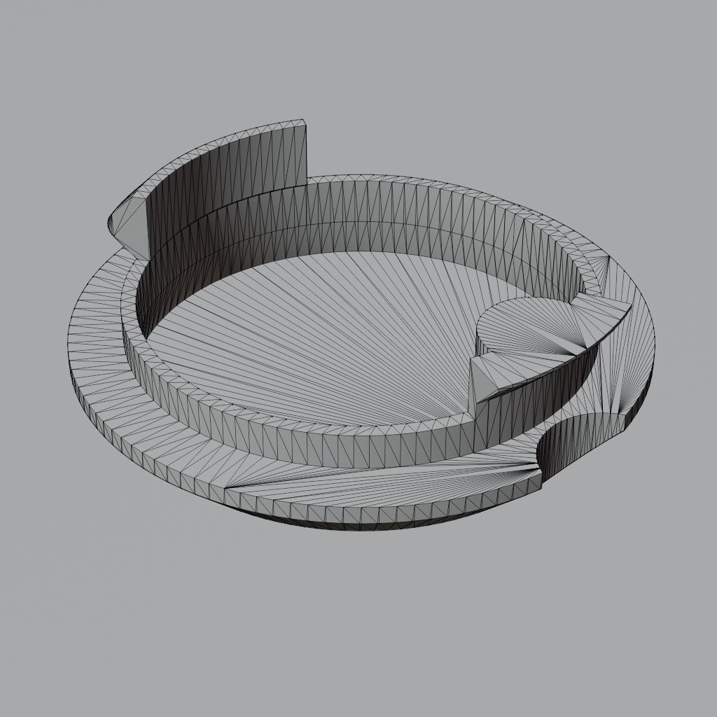 Towing eye cover Smart ForTwo 3D print model_4