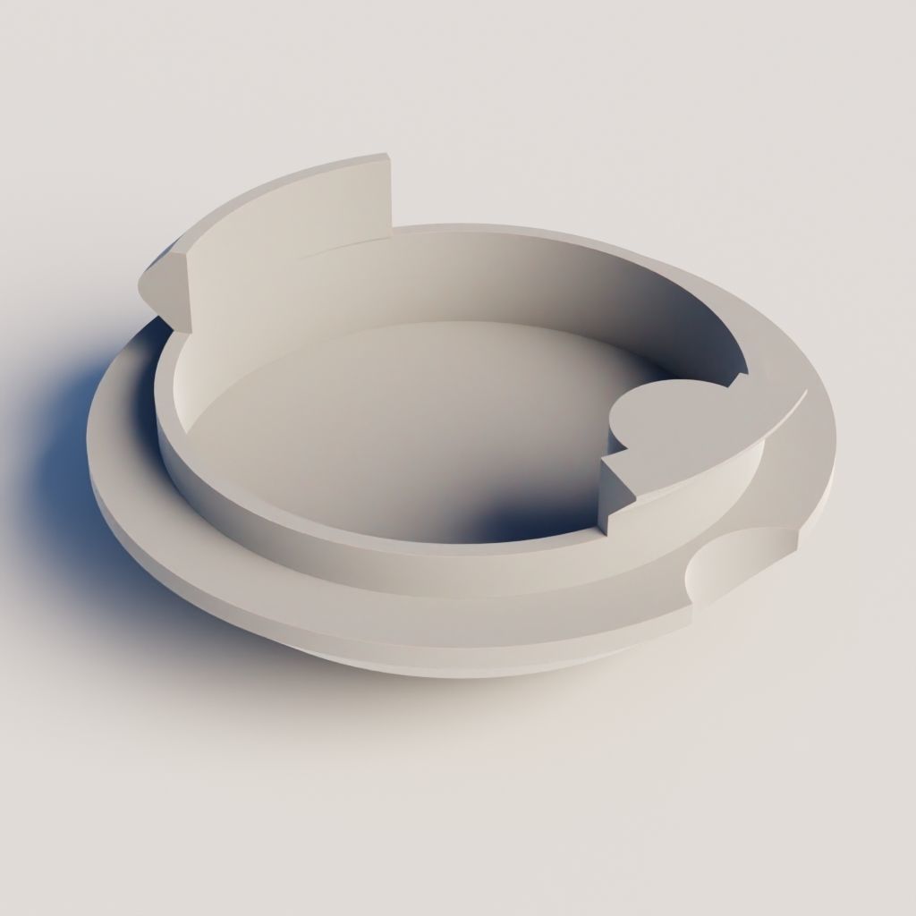 Towing eye cover Smart ForTwo 3D print model_1