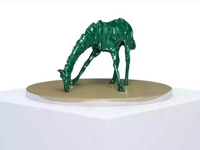 giraffe sculpture 3D print model