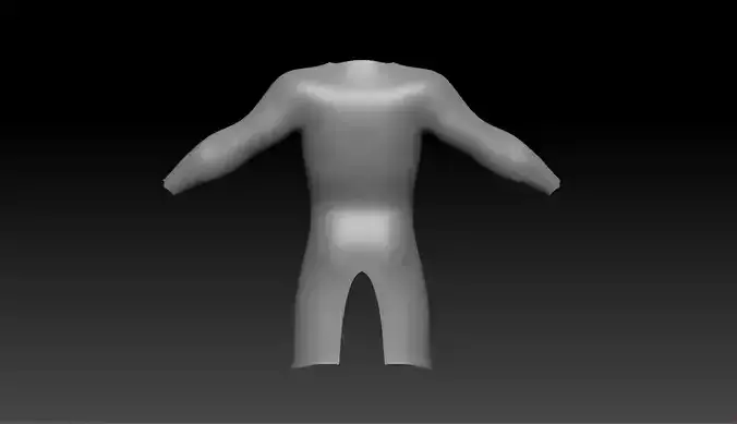 High-poly model Robe human body