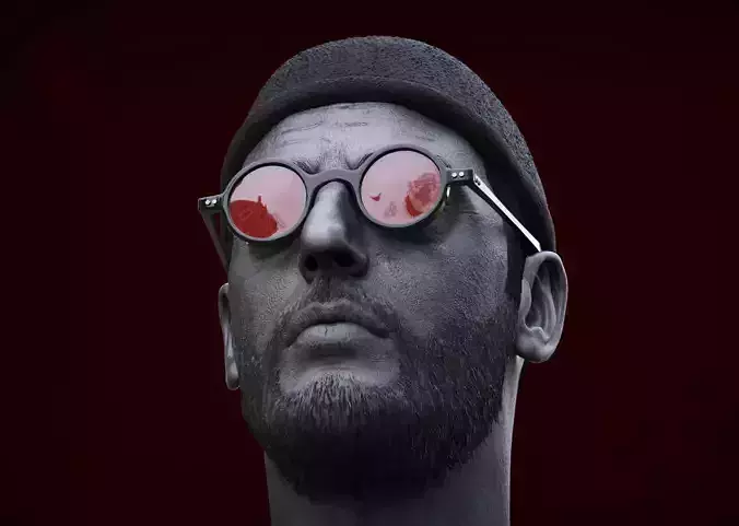 Leon The Professional - Jean Reno Head 3D print model