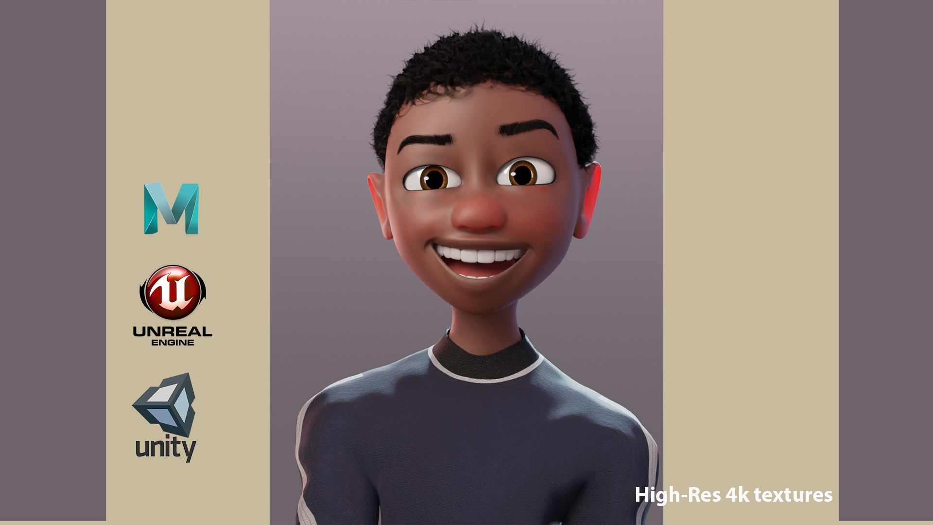 TINDO RIG MAYA VERSION Low-poly 3D model_9