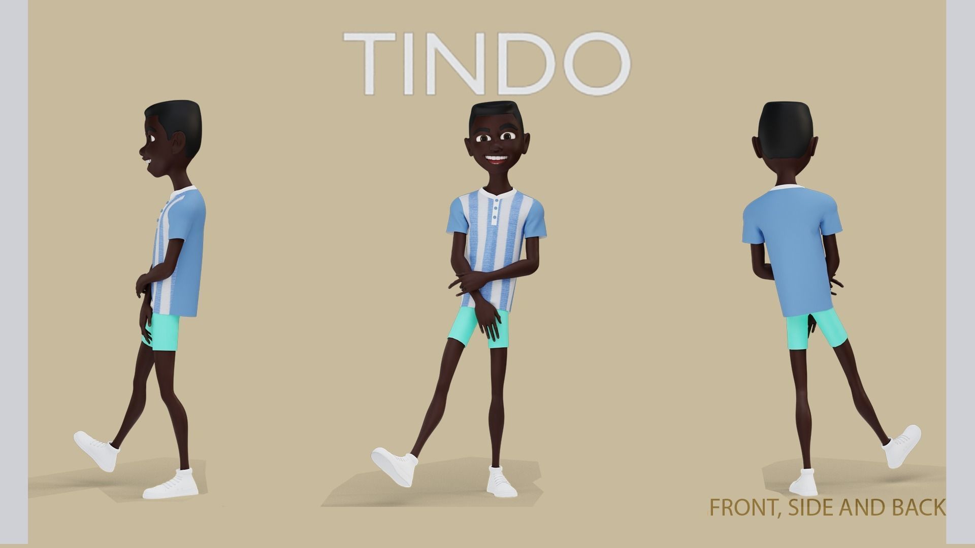 TINDO RIG MAYA VERSION Low-poly 3D model_5