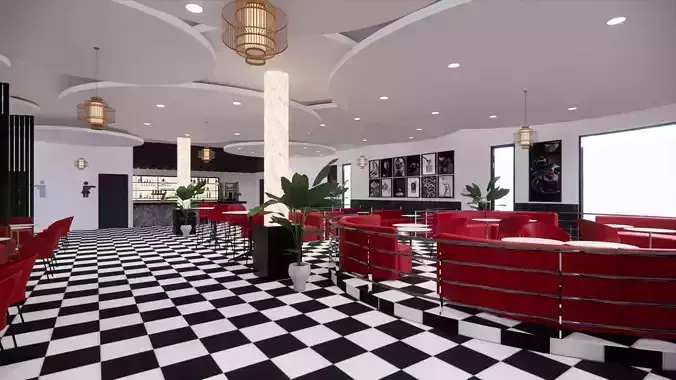RESTAURANT DESIGN 3D model