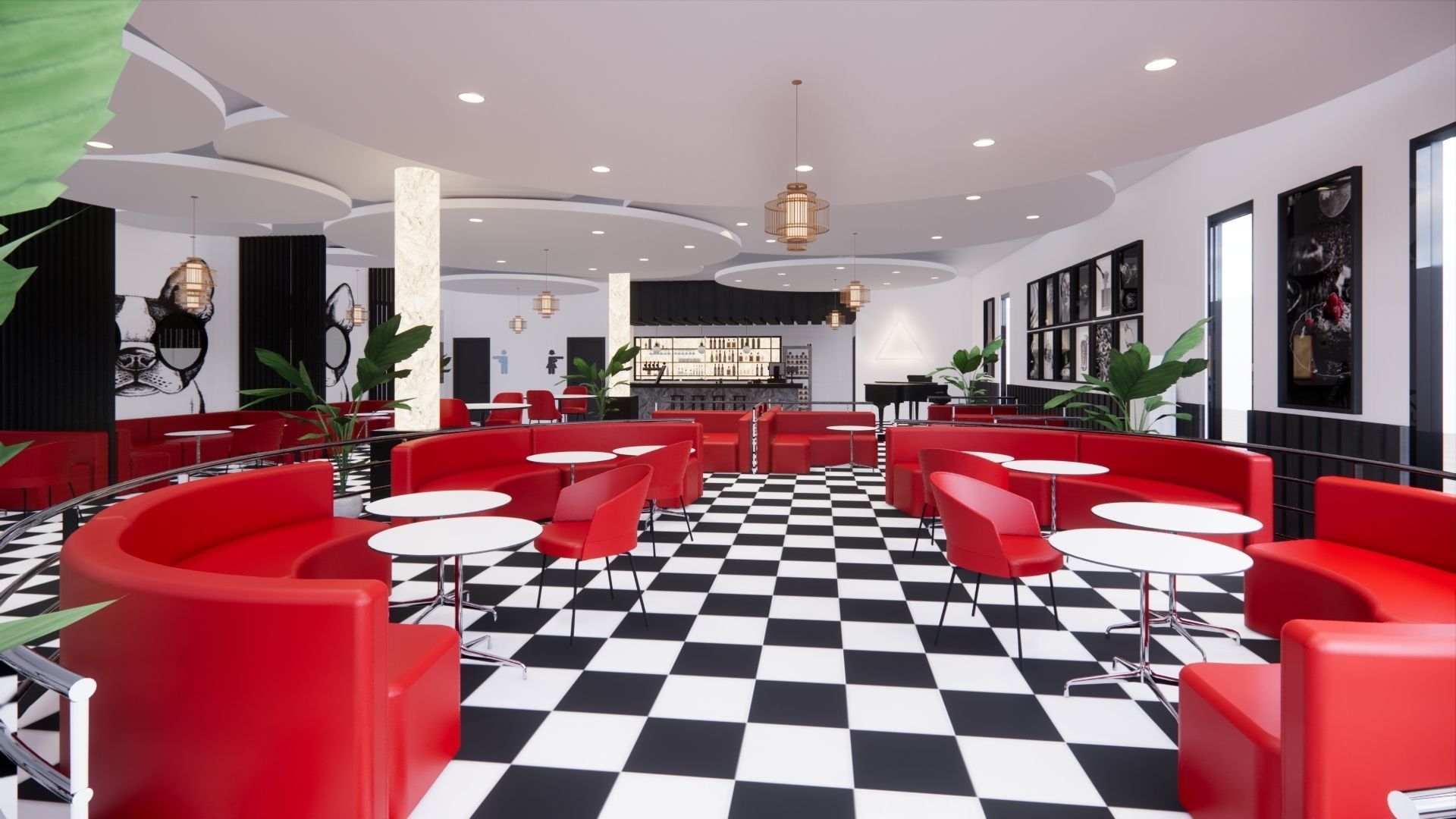 RESTAURANT DESIGN 3D model_6