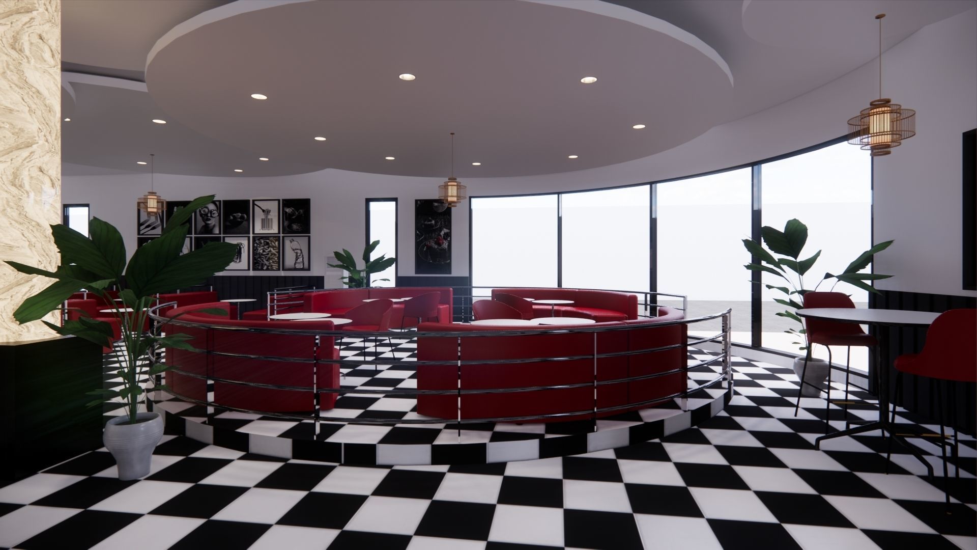 RESTAURANT DESIGN 3D model_2