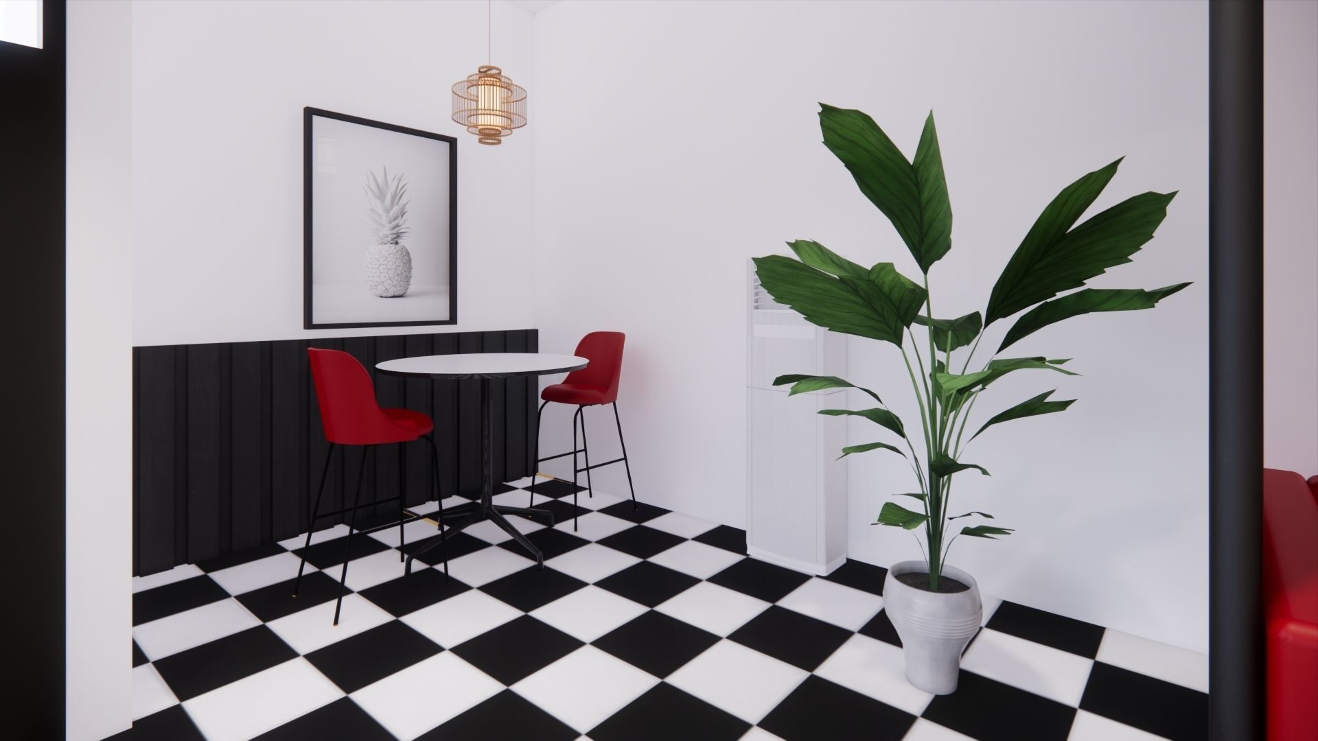 RESTAURANT DESIGN 3D model_4