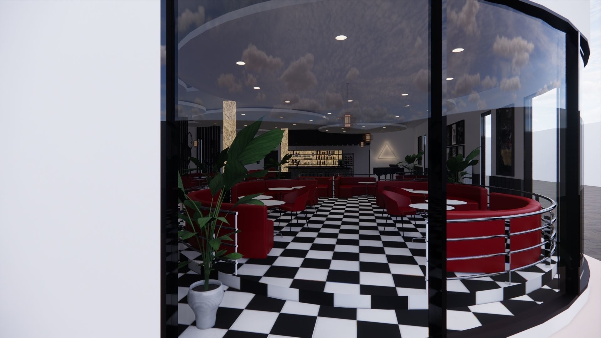RESTAURANT DESIGN 3D model_5