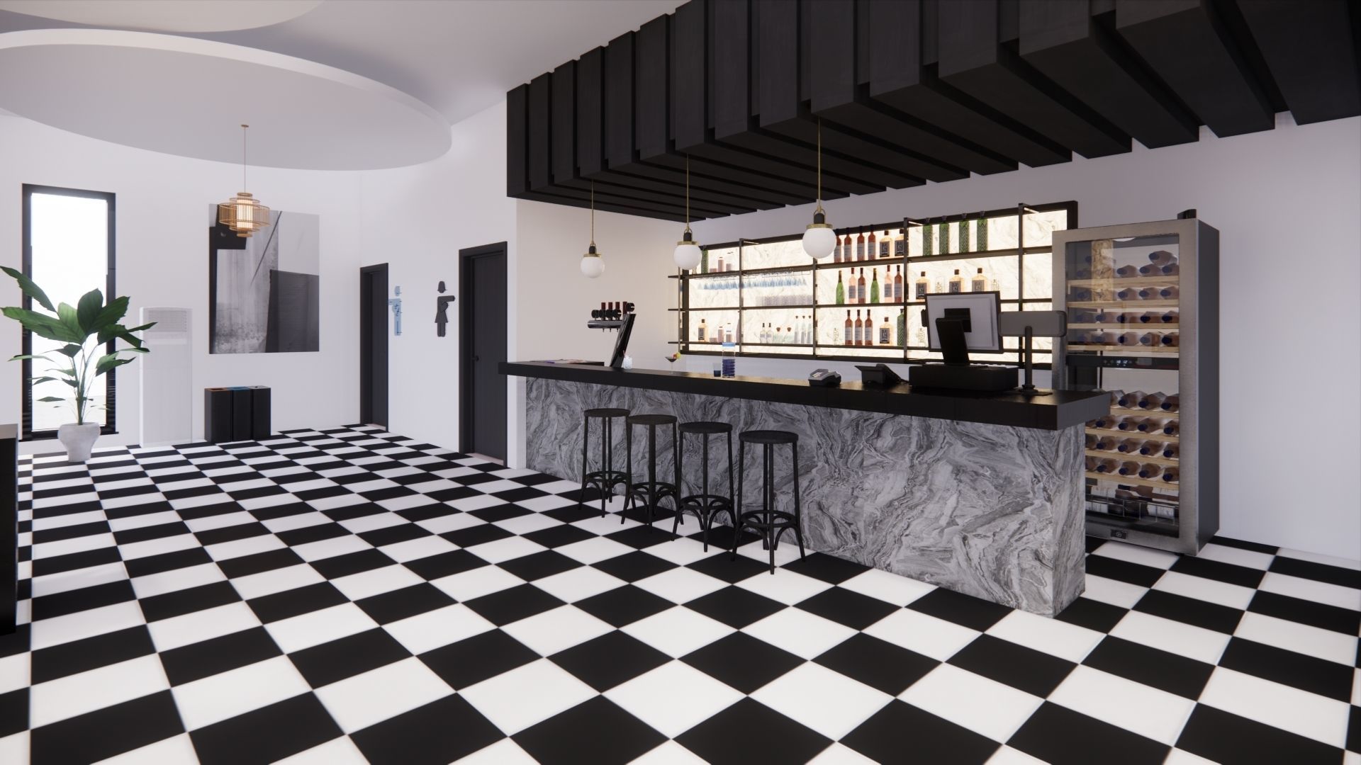 RESTAURANT DESIGN 3D model_11