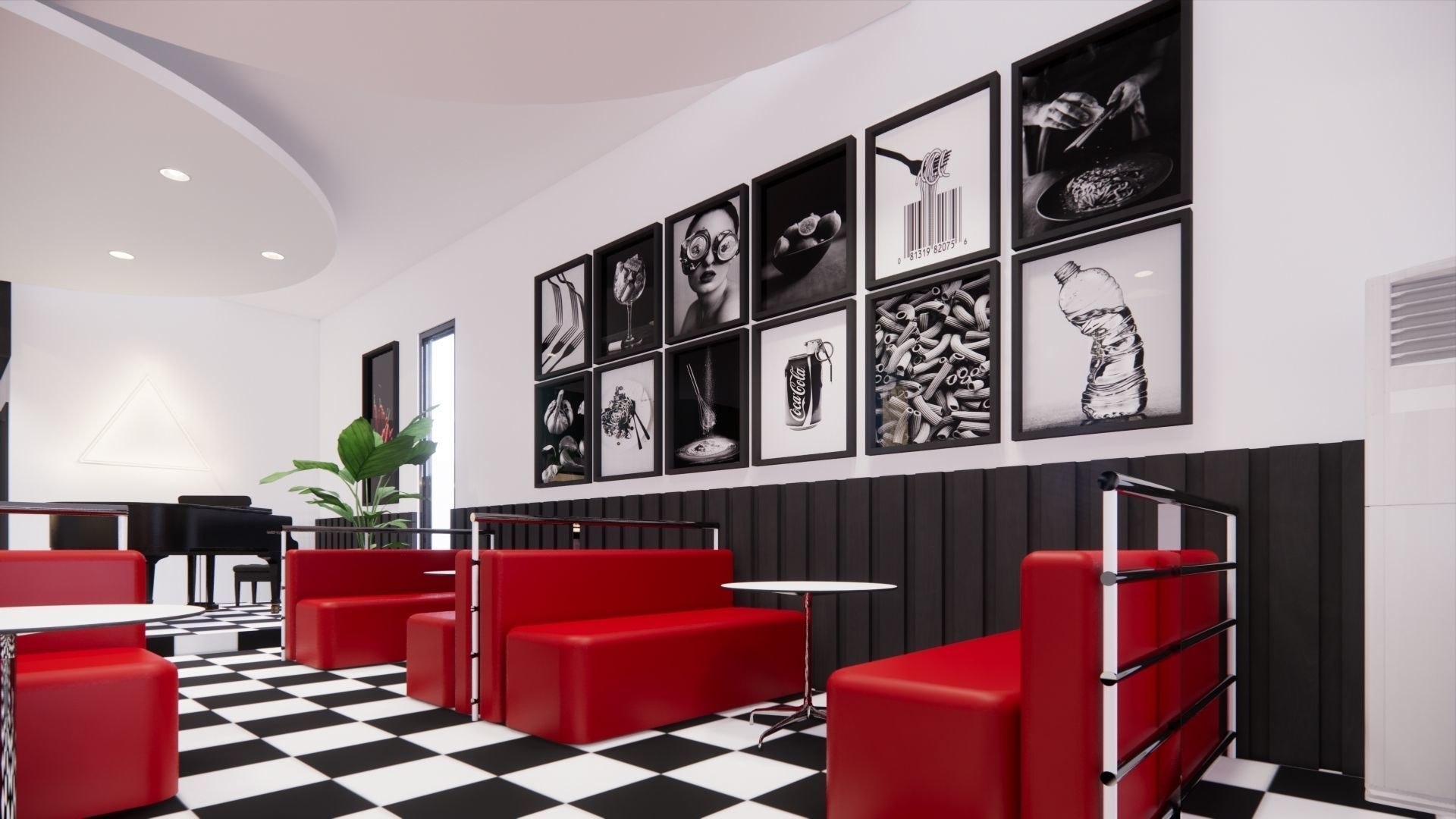 RESTAURANT DESIGN 3D model_8