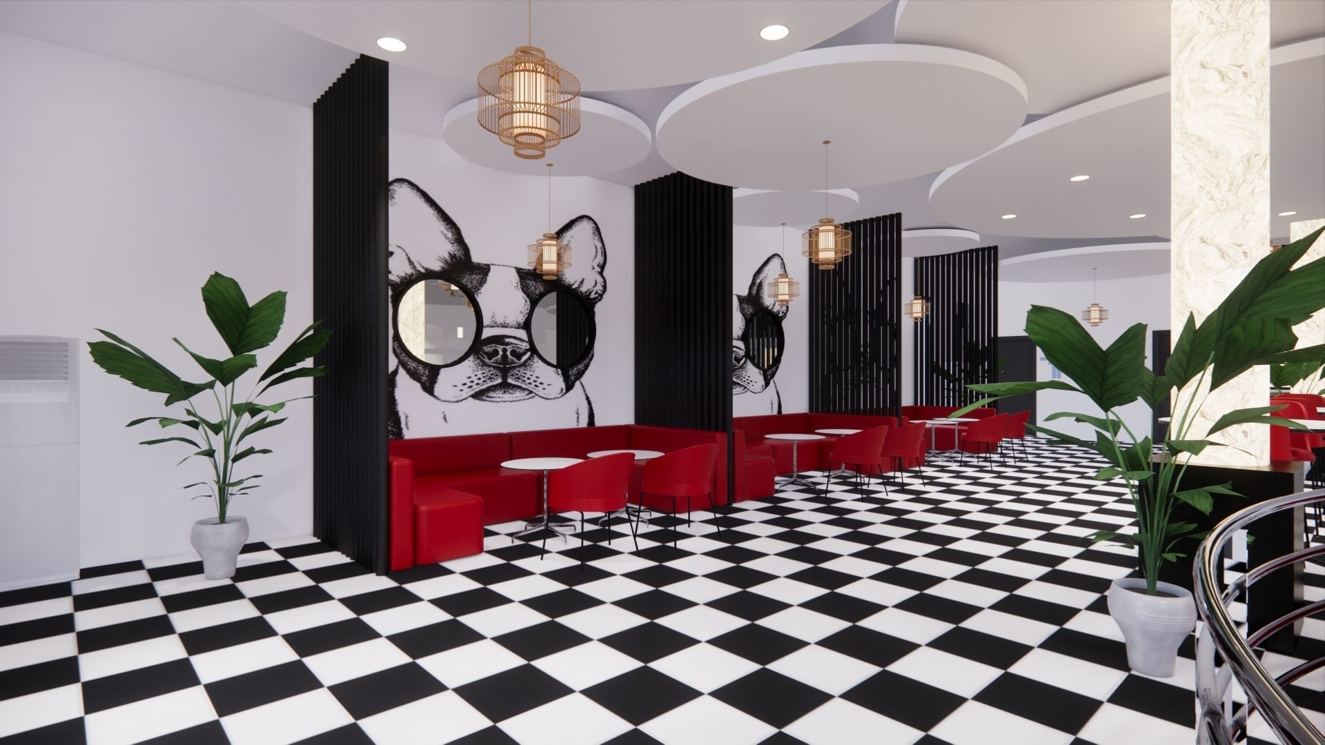 RESTAURANT DESIGN 3D model_3