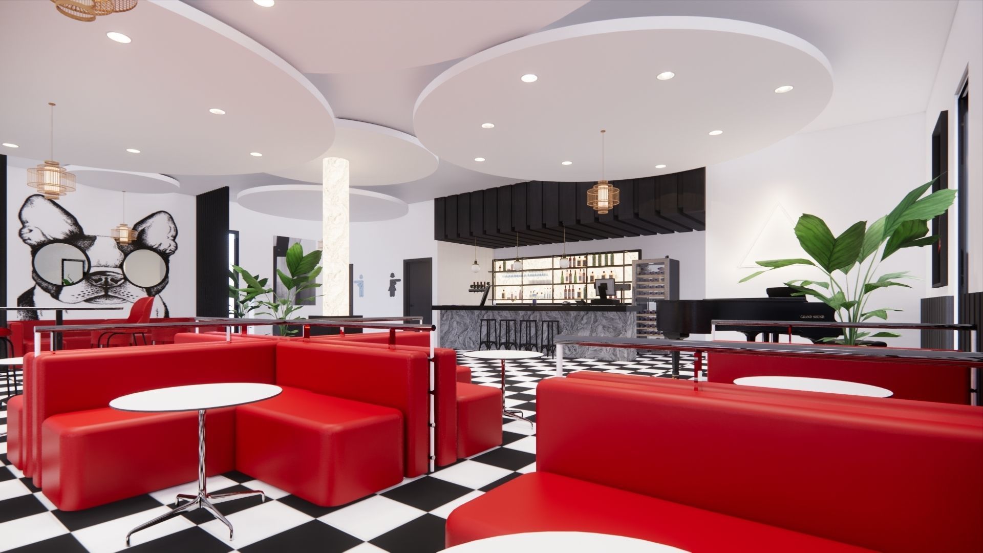 RESTAURANT DESIGN 3D model_9
