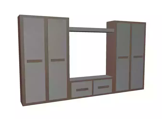 the cabinet is modern