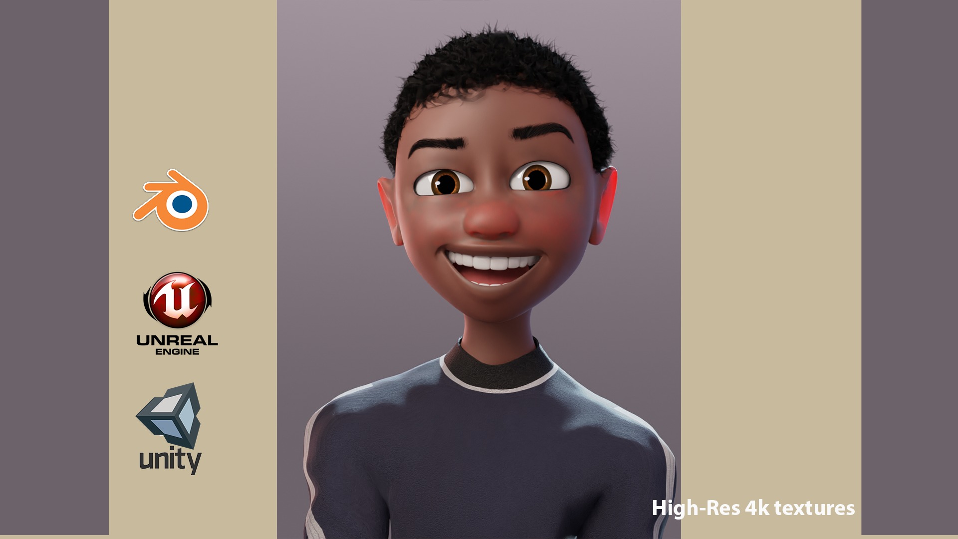 TINDO RIG BLENDER VERSION Low-poly 3D model_9