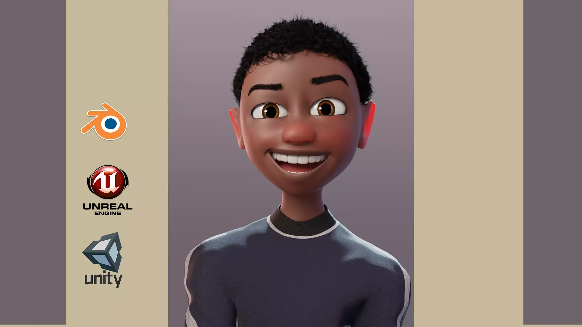 TINDO RIG BLENDER VERSION Low-poly 3D model_0