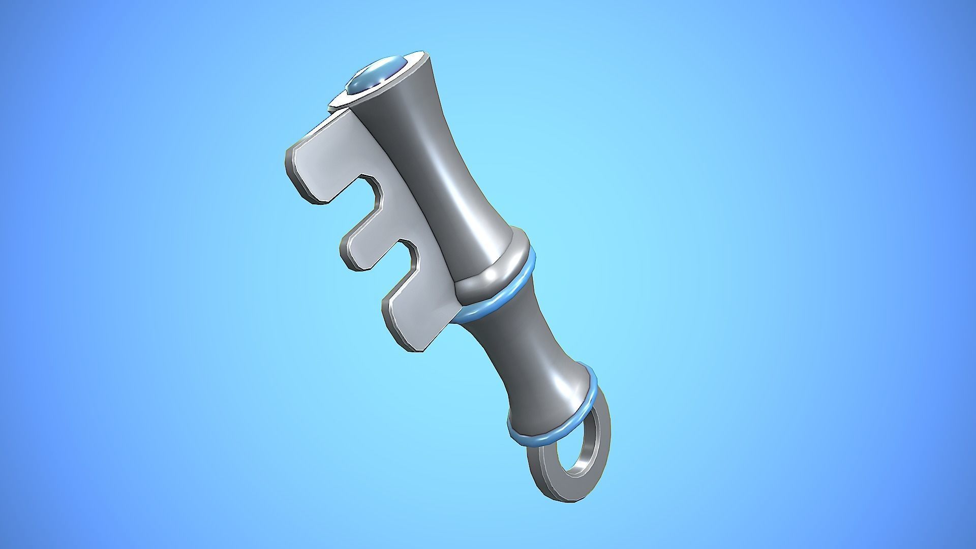 KEY CARTOON STYLIZED Low-poly 3D model_7