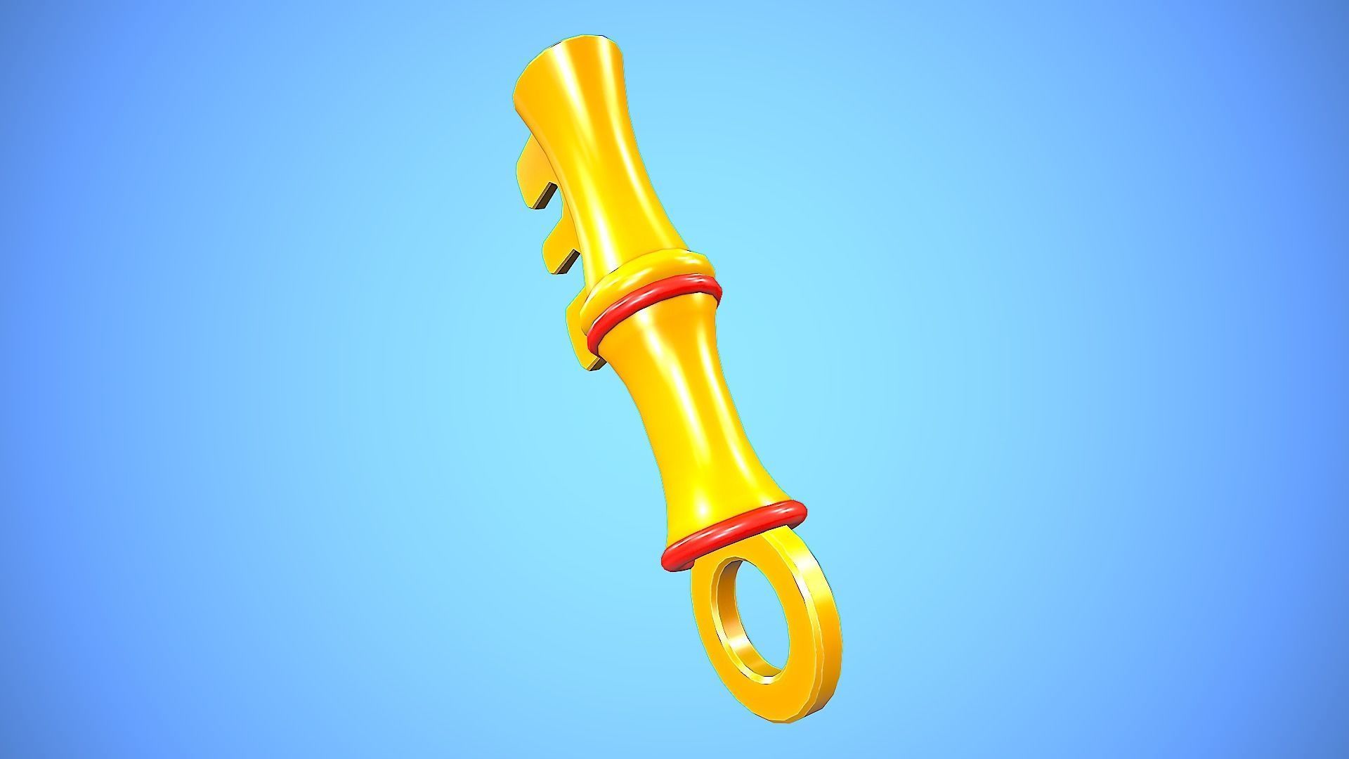 KEY CARTOON STYLIZED Low-poly 3D model_10