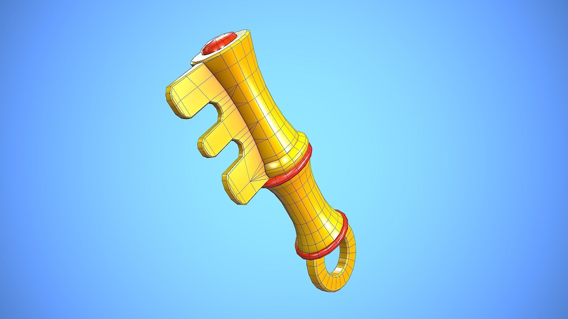 KEY CARTOON STYLIZED Low-poly 3D model_12