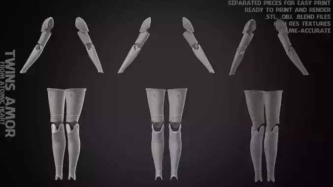 Atomic Heart Twins Armor for Cosplay 3D print model