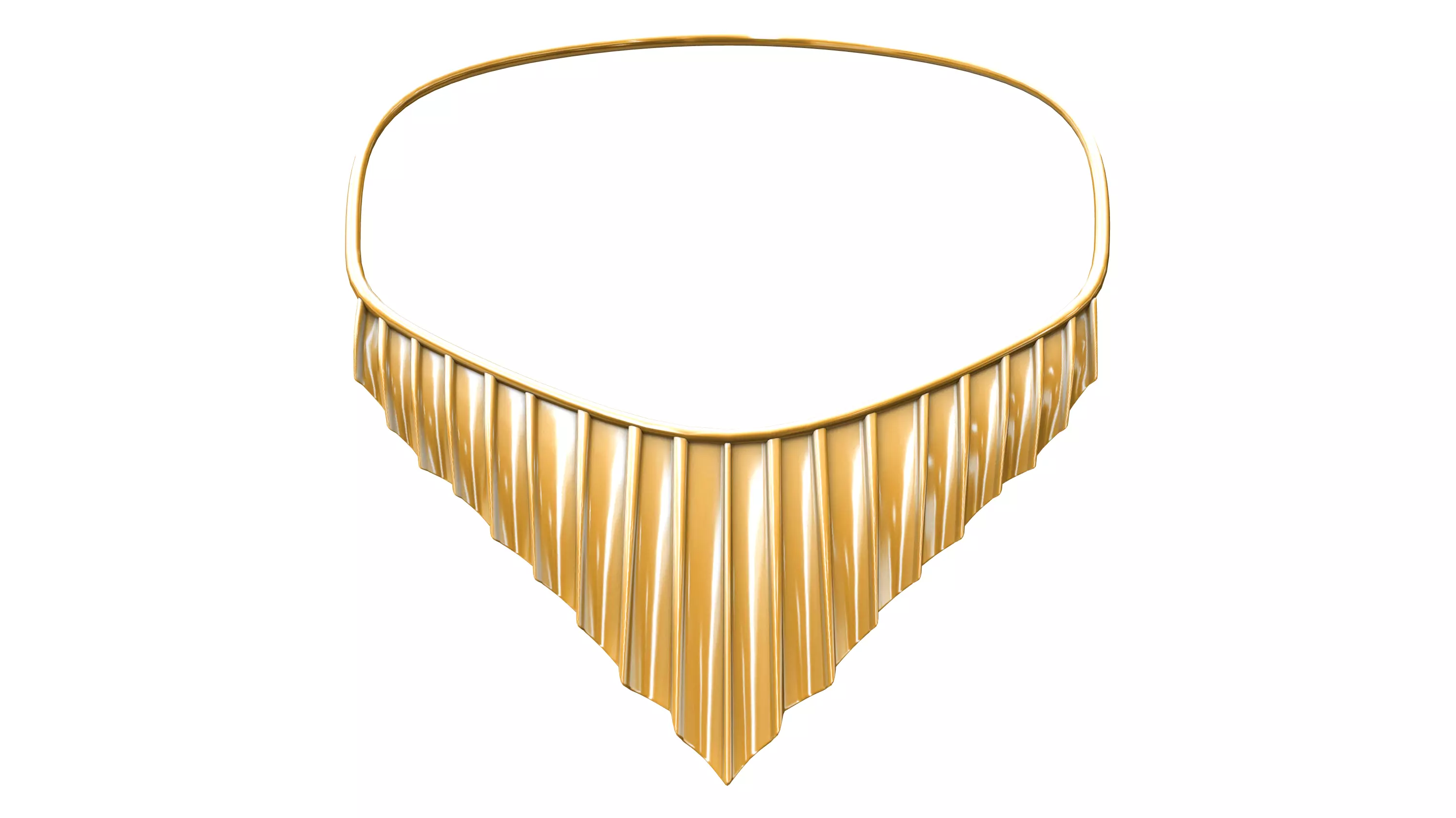 Gold Xylophone Necklace Low-poly 3D model