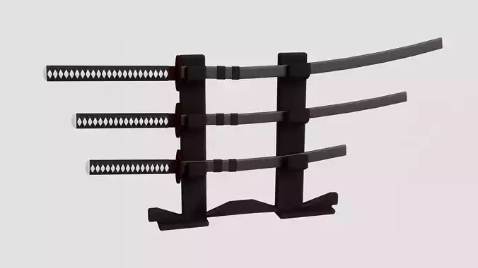 Katana three samurai swords