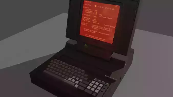 Vintage 80s Portable Laptop