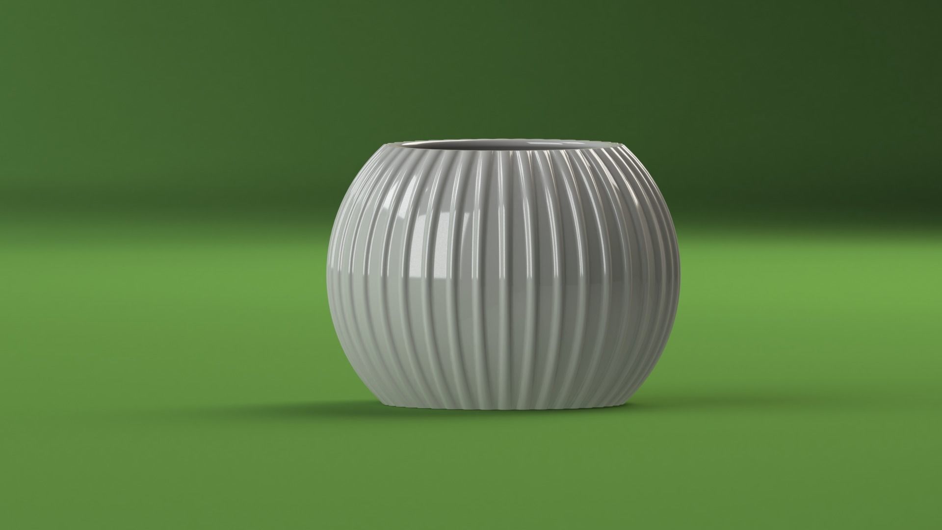 Flowerpot v2 3D print model_4