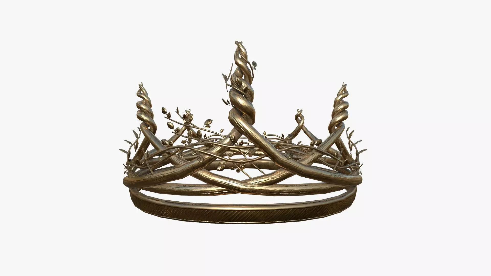 Nature Crown A03 Bronze - Fantasy Character Design Low-poly 3D model