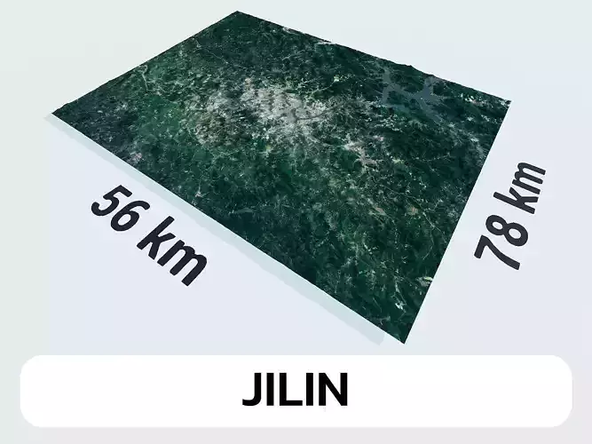 Jilin China City Landscape 3D Model