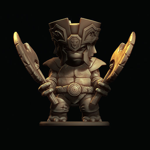 Ninja Turtle fusion Gemini Knights of the Zodiac 3D print model_2